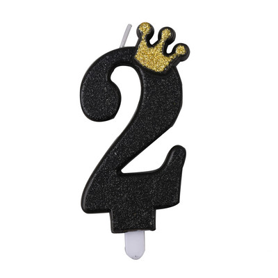 Must kuldkroon numbriga kookiküünal Palju õnne sünnipäevaks koogitops Lastele Tüdrukutele Poisile Baaripeo Sünnipäevakaunistustarvikud