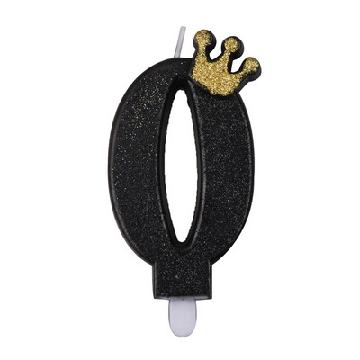 Must kuldkroon numbriga kookiküünal Palju õnne sünnipäevaks koogitops Lastele Tüdrukutele Poisile Baaripeo Sünnipäevakaunistustarvikud