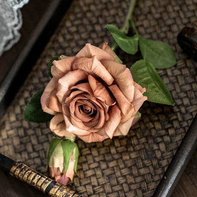 Īsta pieskāriena rožu Ziemassvētku rotājumi mājām Zīds Mākslīgās peonijas kāzu dekorācijas Marrige Dekoratīvs ziedu puķu dekors