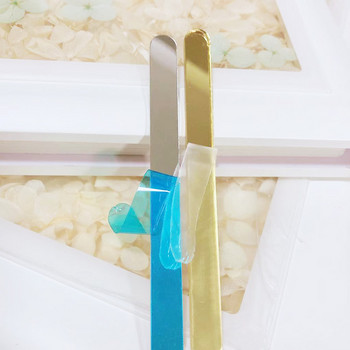 10 τμχ DIY Παγωτό ξυλάκι ακρυλικό κάλυμμα κέικ χρυσό καθρέφτη καραμέλα μπαστούνι γάμου Cupcake για μπομπονιέρες για παιδικά πάρτι γενεθλίων