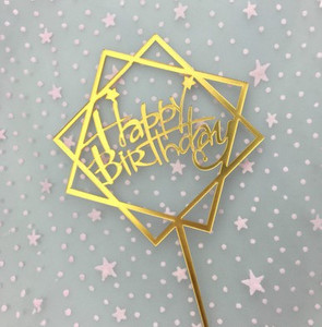 Kawaii Feather Cake Toppers Angel Wing Happy Birthday Cake Topper Baby Shower Παιδικά είδη διακόσμησης τούρτας γάμου και αρραβώνων