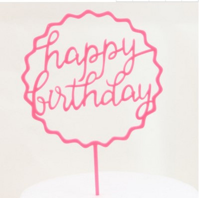 Kawaii Feather Cake Toppers Angel Wing Happy Birthday Cake Topper Baby Shower Παιδικά είδη διακόσμησης τούρτας γάμου και αρραβώνων