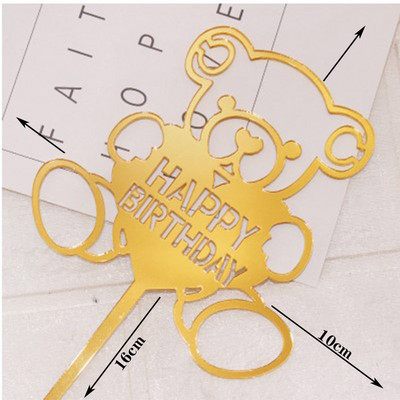 Kawaii Feather Cake Toppers Angel Wing Happy Birthday Cake Topper Baby Shower Παιδικά είδη διακόσμησης τούρτας γάμου και αρραβώνων