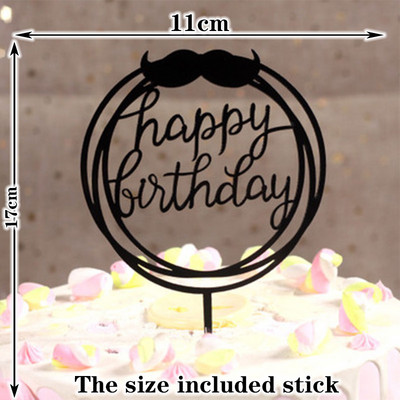 Kawaii Feather Cake Toppers Angel Wing Happy Birthday Cake Topper Baby Shower Παιδικά είδη διακόσμησης τούρτας γάμου και αρραβώνων