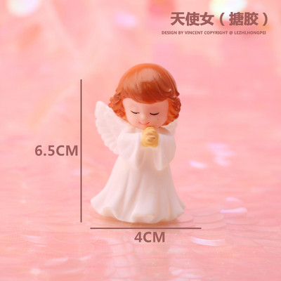 Kawaii Feather Cake Toppers Angel Wing Happy Birthday Cake Topper Baby Shower Παιδικά είδη διακόσμησης τούρτας γάμου και αρραβώνων