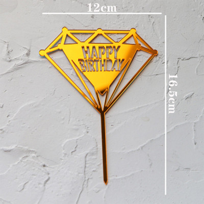 Kawaii Feather Cake Toppers Angel Wing Happy Birthday Cake Topper Baby Shower Παιδικά είδη διακόσμησης τούρτας γάμου και αρραβώνων