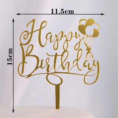 Kawaii Feather Cake Toppers Angel Wing Happy Birthday Cake Topper Baby Shower Παιδικά είδη διακόσμησης τούρτας γάμου και αρραβώνων