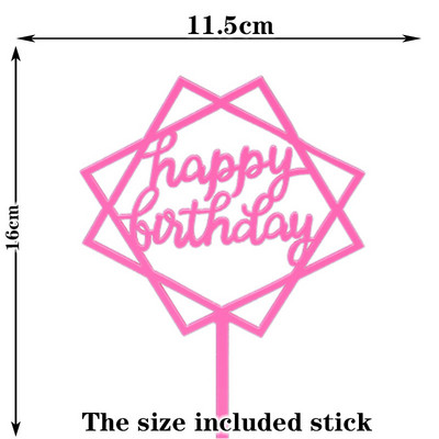 Kawaii Feather Cake Toppers Angel Wing Happy Birthday Cake Topper Baby Shower Παιδικά είδη διακόσμησης τούρτας γάμου και αρραβώνων