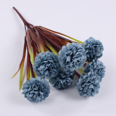 Olcsó 7 virágfej többszínű selyem hortenzia művirág fehér esküvői virágok kis csokor hamis virágok karácsonyi rész