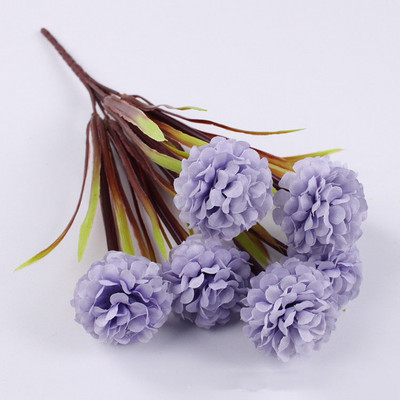Olcsó 7 virágfej többszínű selyem hortenzia művirág fehér esküvői virágok kis csokor hamis virágok karácsonyi rész