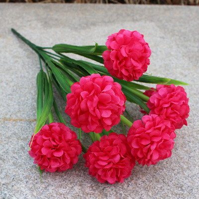 Olcsó 7 virágfej többszínű selyem hortenzia művirág fehér esküvői virágok kis csokor hamis virágok karácsonyi rész