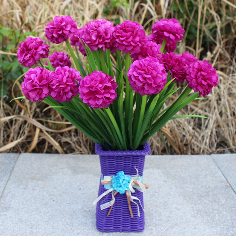 Olcsó 7 virágfej többszínű selyem hortenzia művirág fehér esküvői virágok kis csokor hamis virágok karácsonyi rész