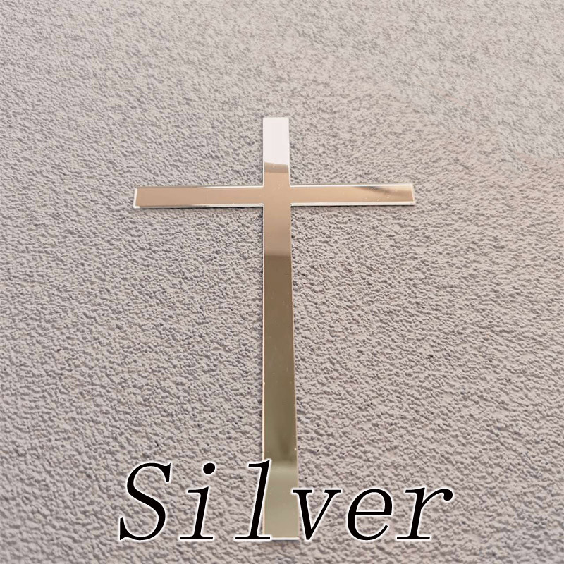 Νέες παραλαβές Christian Cross Cake Topper Acrylic Cake Decorations God Bless Cake Topper Party for Baking Cake Party Supplies