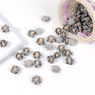 10/20/50 db mesterséges mikroszálas virágok mini virágok esküvői dekorációkhoz barkács koszorú fejdísz klip Kiegészítők Hamis virág