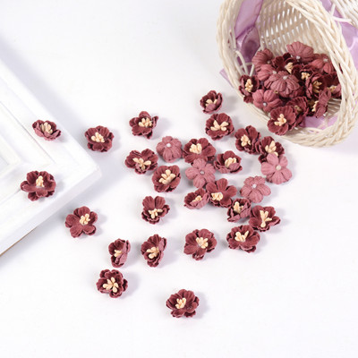 10/20/50 db mesterséges mikroszálas virágok mini virágok esküvői dekorációkhoz barkács koszorú fejdísz klip Kiegészítők Hamis virág