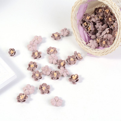 10/20/50 db mesterséges mikroszálas virágok mini virágok esküvői dekorációkhoz barkács koszorú fejdísz klip Kiegészítők Hamis virág