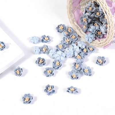 10/20/50 db mesterséges mikroszálas virágok mini virágok esküvői dekorációkhoz barkács koszorú fejdísz klip Kiegészítők Hamis virág