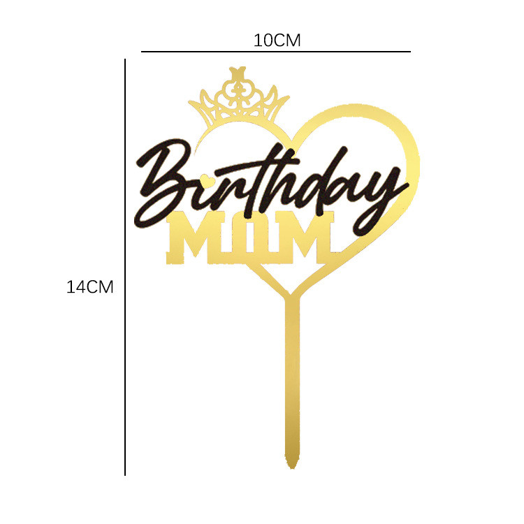 Διπλό Στέμμα Μαύρο Χρυσό Μαμά Μπαμπάς Χρόνια Πολλά Τούρτα Πατέρα Πατέρας Μητέρα Μπαμπάς Μαμά Ακρυλικό Διακόσμηση τούρτας