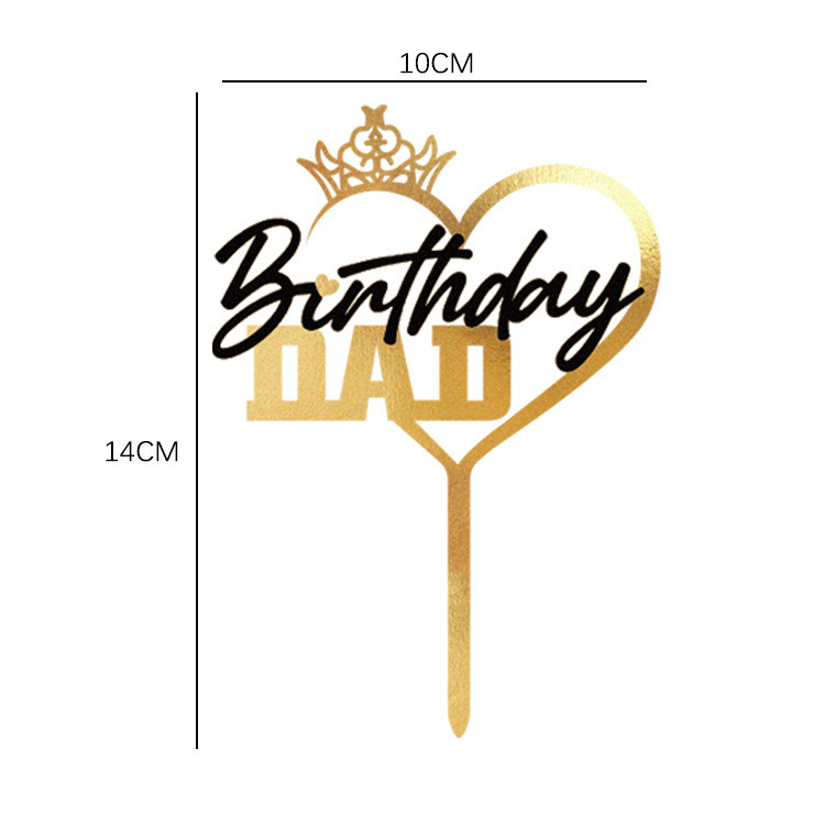 Διπλό Στέμμα Μαύρο Χρυσό Μαμά Μπαμπάς Χρόνια Πολλά Τούρτα Πατέρα Πατέρας Μητέρα Μπαμπάς Μαμά Ακρυλικό Διακόσμηση τούρτας