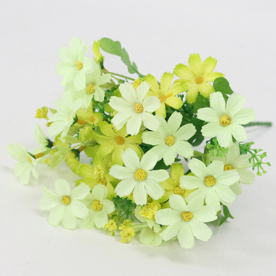 JAROWN szimulációs virág kis százszorszép 7 ágú Cosmos hamis virág esküvői dekoráció otthoni dekoráció nappali selyemvirág