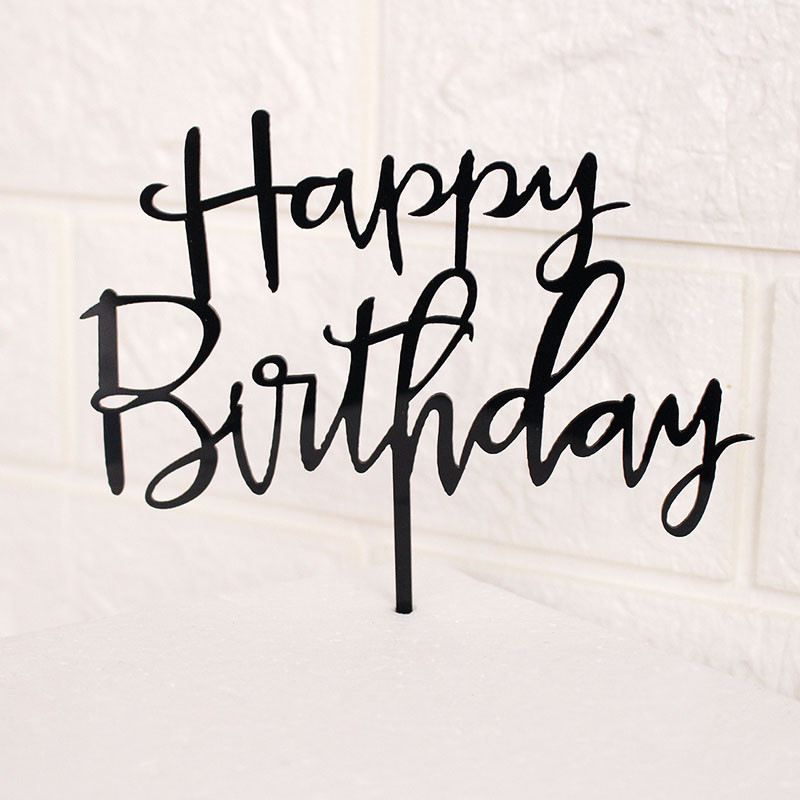 10 бр./торба Акрилно писмо Честит рожден ден Покривало за торта Деца Момчета Сувенири за рожден ден Декоративни принадлежности Покрития за печене на кексчета