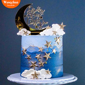 9 τμχ/σετ Acrylic Moon Cloud Star Happy Birthday Cake Topper Kids Baby Shower Dream Cake Decoration Party Supplies Παιδικές μπομπονιέρες