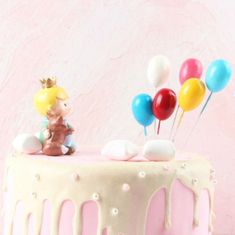 6 buc/pungă culori amestecate spumă balon pentru tort Toppers pentru tort La mulți ani decorațiuni pentru baby shower decorațiuni pentru tort pentru petrecerea de nuntă