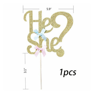 12 gab. Kūka dzimumam Atklāt Zēns Meitene Drēbes Cupcake Viņš vai viņa Baby Shower Cake Topper Dzimums Reveal Party Supplies