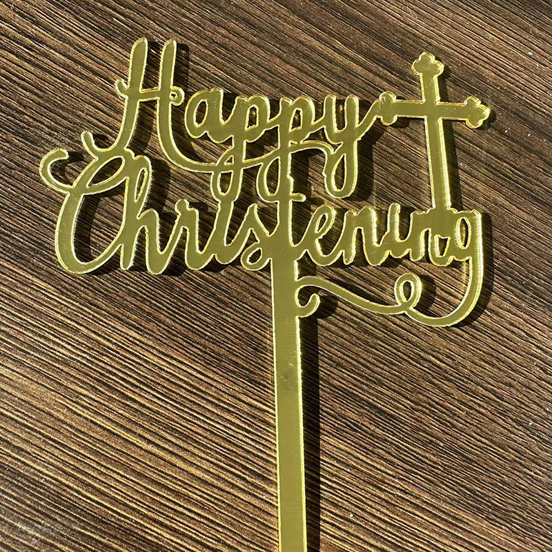 Keresztelő elsőáldozási tortadíszítés Keresztes tortafesték Keresztelő Akril Party Kellékek Torta díszítő eszközök