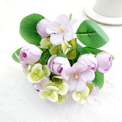 YRMSF Artificial Flowers 12 Head Pink Silk Peony Artificial Fake Flower for DIY Wedding Party Bride Home Plant Decoration Flower