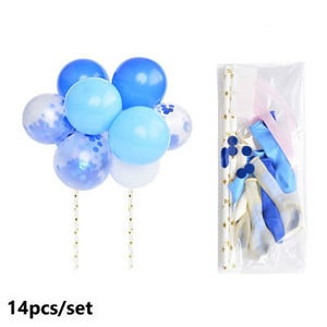 10 bucăți 5 inch Confetti Ballon Cake Topper Nunta Baby Shower Decoratiuni pentru petreceri La mulți ani Tort Topper Unelte pentru decorarea torturilor