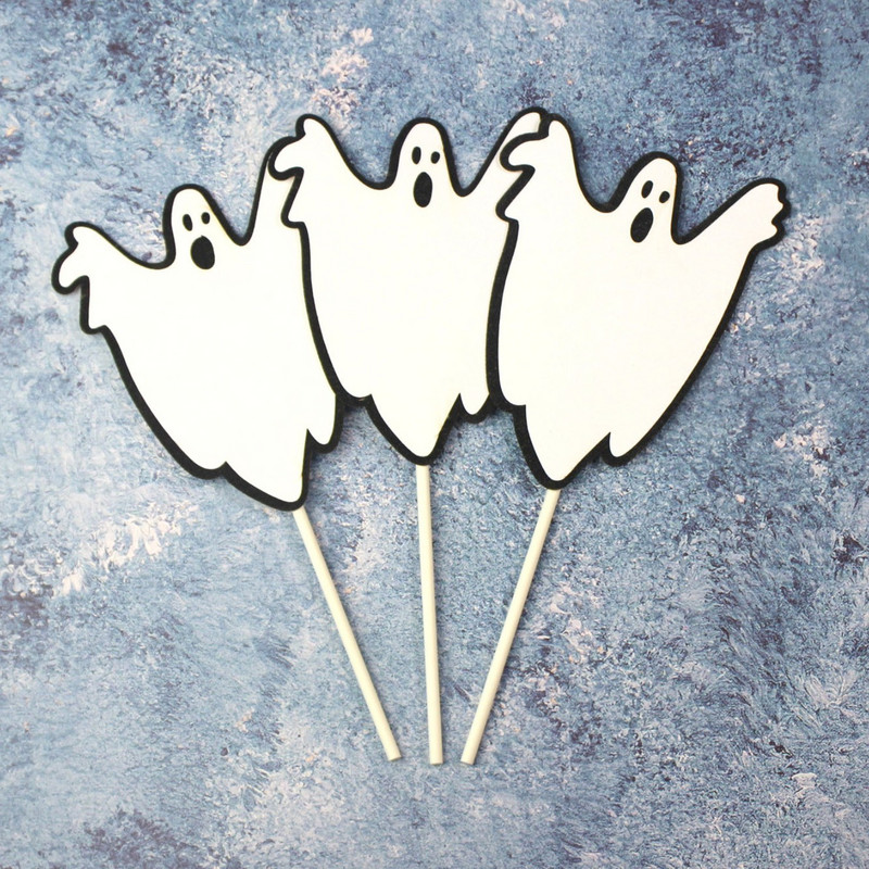 Priecīgu Helovīna kūku cepumu ķirbju spoku sikspārņu raganu spoku pils melna kaķa šausmu kūku toperi Helovīna ballītes cepšanas dekori