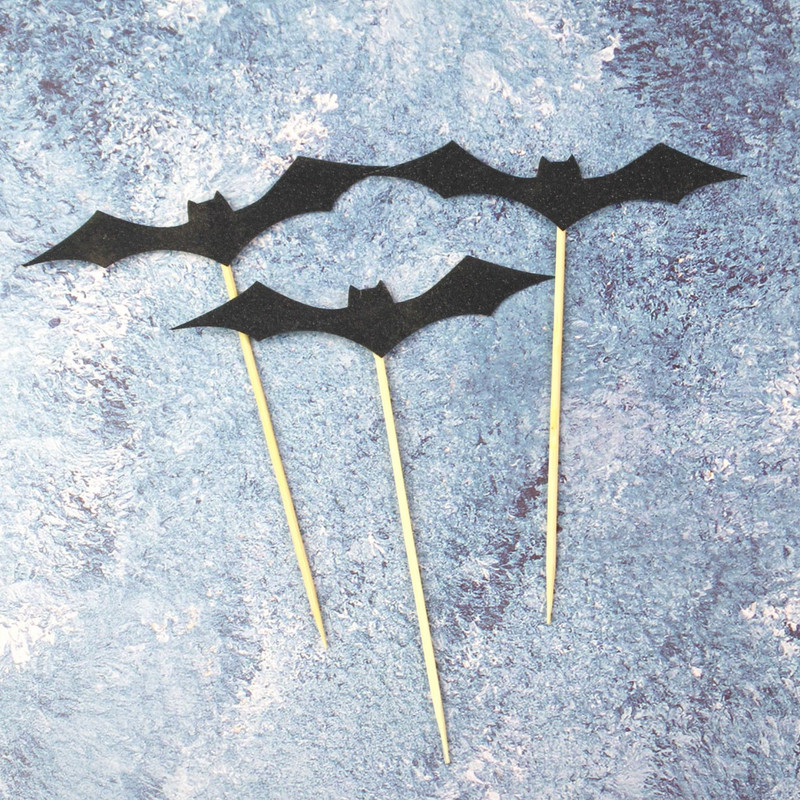 Priecīgu Helovīna kūku cepumu ķirbju spoku sikspārņu raganu spoku pils melna kaķa šausmu kūku toperi Helovīna ballītes cepšanas dekori