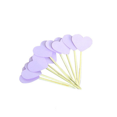 40 de bucăți multicolor în formă de inimă pentru cupcake cake topper autocolant steag pentru baby shower, nuntă, petrecere de aniversare, furnituri pentru decorarea casei