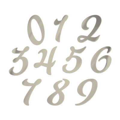 1 komplekts no 0–9 skaitļiem Daudz laimes dzimšanas dienā kūkas virsma Zelta, sudraba, akrila kāzu ballītes kūku kūciņa kūka bērniem dzimšanas dienas deserta noformējums