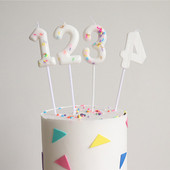 Jaunums 0 1 2 3 4 5 6 7 8 9 Kūku pildītājs Bērniem Meitenes Zēniem Mazuļu ballīšu piederumi Dekorācija Krāsains Kāzu Dzimšanas dienas Skaits Kūkas Sveces