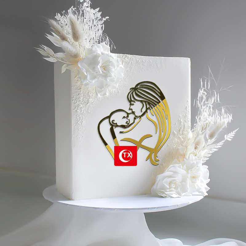 Absztrakt akril születésnapi buli tortafeltétek Arany lány arckép Boldog születésnapot tortafesték Díszítsd az otthoni találkozási desszert ajándékokat