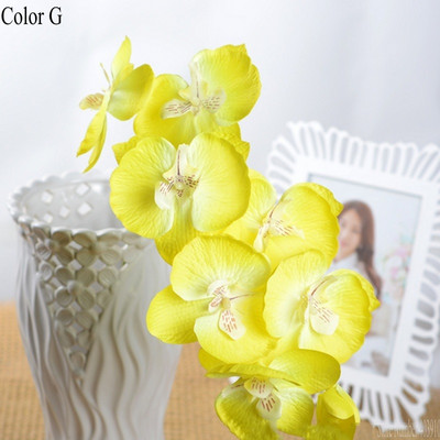 Mesterséges pillangó fehér Orchidea virág Selyem + Műanyag Moly Phalaenopsis esküvői otthoni barkács dekoráció Hamis virágok