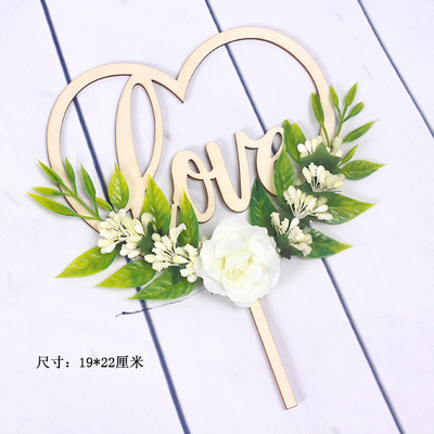 Pasodinkite kviečių ausis Gimtadienio torto apmušalas levandų žiedais vestuvinio vakarėlio torto puošmena Valentino dienos torto tvarsčiams, dovana kūdikių vakarėliui