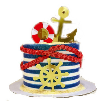 5 бр. Торти за торти баскетбол Честит рожден ден Сватба Акрилни знамена за топчета за торти Baby Shower Decor Печене на торти Направи си сам парти консумативи