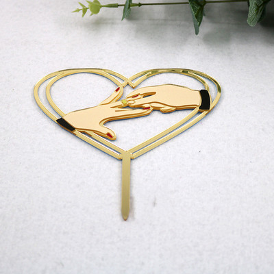 Romantikus esküvői témájú tortafesték gyémánt gyűrű esküvői parti torta zászlók színes nyomtatás eljegyzés/vallomás torta desszert díszítés