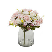 Umjetno cvijeće Veleprodaja Božićni ukrasi Vaze za dom Vjenčanje Ukrasne biljke Svileni božur DIY Ukrasne posude za cvijeće