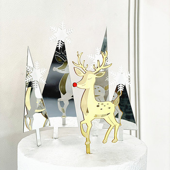 Νέο ακρυλικό χριστουγεννιάτικο χριστουγεννιάτικο πάρτι κέικ στολίδι Golden Elk Χριστουγεννιάτικο δέντρο Τούρτες για Παιδιά Χριστουγεννιάτικες τούρτες για οικογενειακό πάρτι Δώρο