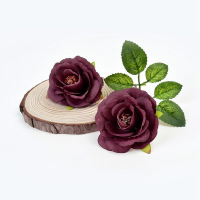 10 gab Zīda peonijas mākslīgais zieds 4 cm rozes zieda galva kāzu ballīšu dekorēšana vainags DIY rokdarbu aksesuāri viltoti ziedi