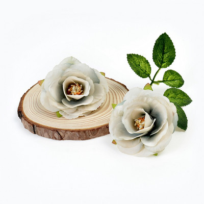 10 gab Zīda peonijas mākslīgais zieds 4 cm rozes zieda galva kāzu ballīšu dekorēšana vainags DIY rokdarbu aksesuāri viltoti ziedi
