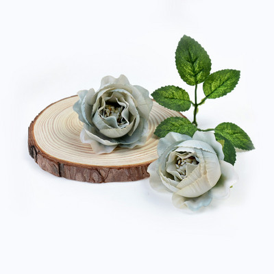 10 gab Zīda peonijas mākslīgais zieds 4 cm rozes zieda galva kāzu ballīšu dekorēšana vainags DIY rokdarbu aksesuāri viltoti ziedi