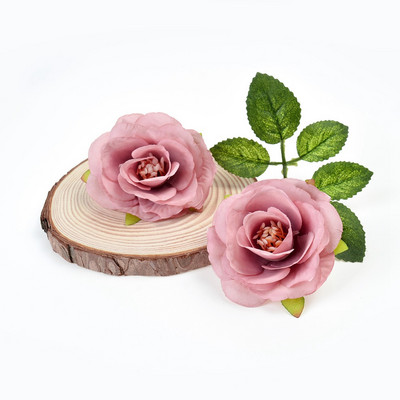 10 gab Zīda peonijas mākslīgais zieds 4 cm rozes zieda galva kāzu ballīšu dekorēšana vainags DIY rokdarbu aksesuāri viltoti ziedi