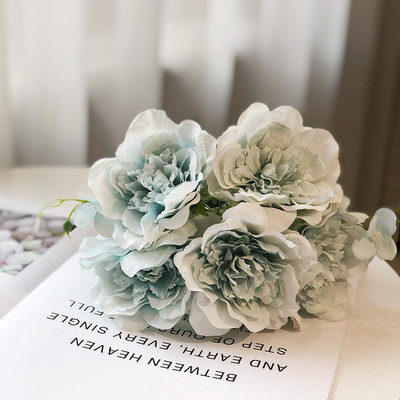 5 lielas ziedu galvas skaistas peonijas zieds zīda zieds augstas kvalitātes mākslīgo ziedu ģimenes dārza ballītes kāzu dekorēšana DIY