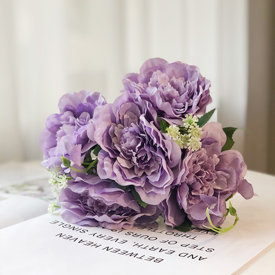 5 lielas ziedu galvas skaistas peonijas zieds zīda zieds augstas kvalitātes mākslīgo ziedu ģimenes dārza ballītes kāzu dekorēšana DIY