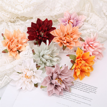 10/20 τεμ. Dahlia Flower Heads Τεχνητό λουλούδι για διακόσμηση σπιτιού Φθινοπωρινά λουλούδια Γαμήλιο στεφάνι Silk Dahlia Crafts Fake Flowers